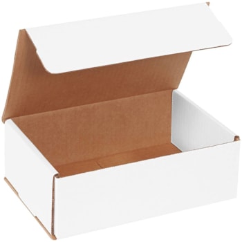 Box Partners 9 X 6 X 3" White Corrugated Mailers Pkg Of 50