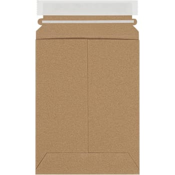 Box Partners 6 X 8" Kraft Self-Seal Stayflats Plus Mailers Cs Of 100