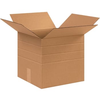 Box Partners 12 1/2 X 12 1/2 X 12" Multi-Depth Corrugated Boxes Pkg Of 25