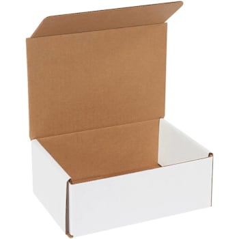 Box Partners 8 X 6 X 3" White Corrugated Mailers Pkg Of 50