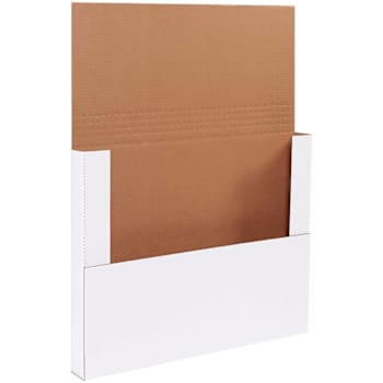 Box Partners 18 X 12 X 2" White Easy-Fold Mailers Pkg Of 50