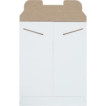 Box Partners 9 X 11 1/2" White Stayflats Mailers Cs Of 100
