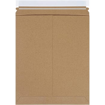 Box Partners 11 X 13 1/2" Kraft Self-Seal Stayflats Plus Mailers Cs Of 100