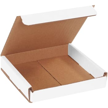 Box Partners 6 X 6 X 1" White Corrugated Mailers Pkg Of 50
