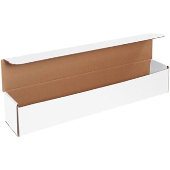 Box Partners 24 X 4 X 4" White Corrugated Mailers Pkg Of 50