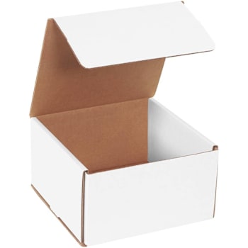 Box Partners 7 X 7 X 4" White Corrugated Mailers Pkg Of 50