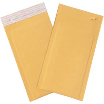 Box Partners 5 X 10" Kraft #00 Self-Seal Bubble Mailers W/Tear Strip Cs Of 250