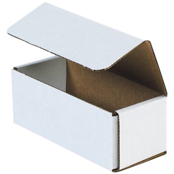 Box Partners 6 1/2 X 2 3/4 X 2 1/2" White Corrugated Mailers Pkg Of 50
