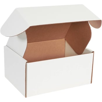 Box Partners 12 1/8 X 9 1/4 X 6" White Deluxe Literature Mailers Pkg Of 50