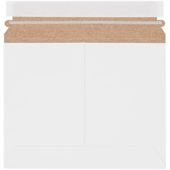 Box Partners 9 X 7" White Stayflats Lite Mailers Cs Of 200