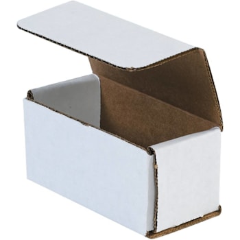 Box Partners 4 X 2 X 2" White Corrugated Mailers Pkg Of 50