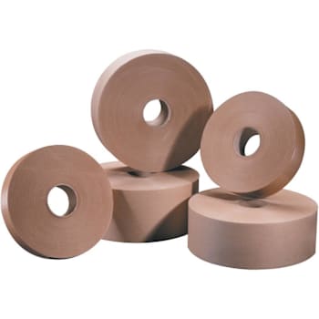 Box Partners 2" X 600' Kraft Tape Logic #6000 Water Activated Tape Cs Of 15