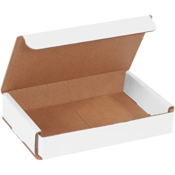 Box Partners 6 X 4 X 1" White Corrugated Mailers Pkg Of 50