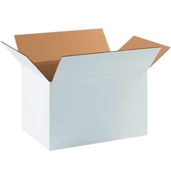 Box Partners 17 1/4 X 11 1/4 X 10" White Corrugated Boxes Pkg Of 25