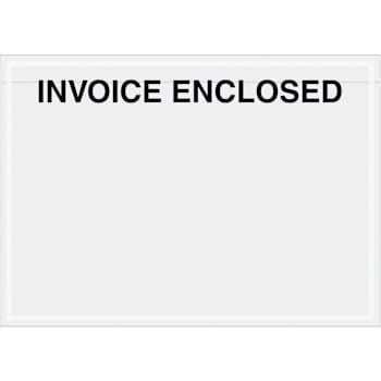 Box Partners 7 X 5" Clear Face "Invoice Enclosed" Envelopes Cs Of 1000