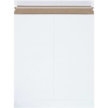 Box Partners 12 3/4 X 15" White Self-Seal Stayflats Plus Mailers Cs Of 100