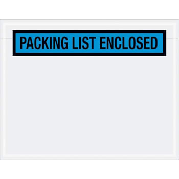Box Partners 7 X 5 1/2" Blue "Packing List Enclosed" Envelopes Cs Of 1000