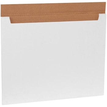 Box Partners 28 X 22 X 1/4" White Jumbo Fold-Over Mailers Pkg Of 20