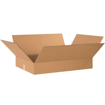 Box Partners 24 X 17 X 3" Flat Corrugated Boxes Pkg Of 25