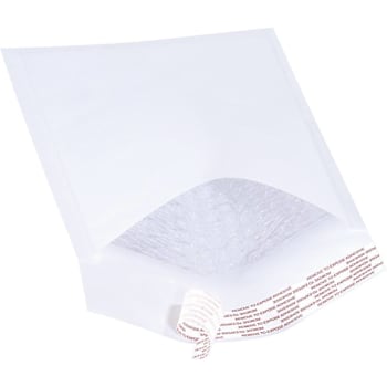 Box Partners 6 X 10" White #0 Self-Seal Bubble Mailers Cs Of 25