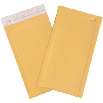 Box Partners 6 X 10" Kraft #0 Self-Seal Bubble Mailers W/Tear Strip Cs Of 25