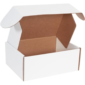 Box Partners 12 1/8 X 9 1/4 X 5" White Deluxe Literature Mailers Pkg Of 50