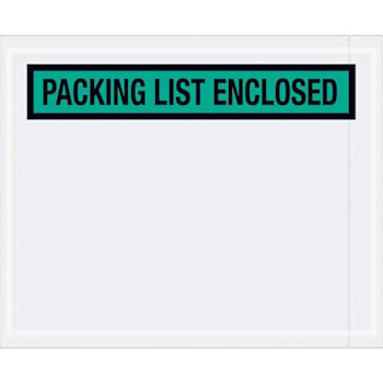 Box Partners 4 1/2 X 5 1/2" Green "Packing List Enclosed" Envelopes Cs Of 1000