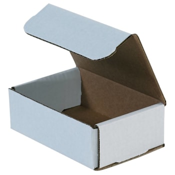 Box Partners 6 X 4 X 2" White Corrugated Mailers Pkg Of 50