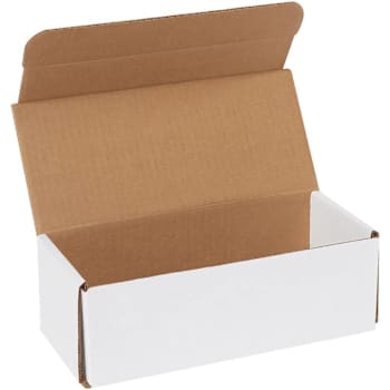 Box Partners 9 X 4 X 3" White Corrugated Mailers Pkg Of 50