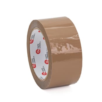 Box Partners 2" X 110 Yds. Tan Tape Logic #600 Hot Melt Tape Cs Of 36