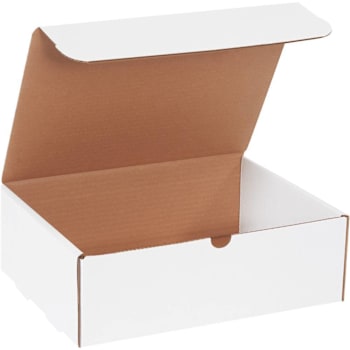 Box Partners 12 1/8 X 9 1/4 X 4" White Literature Mailers Pkg Of 50