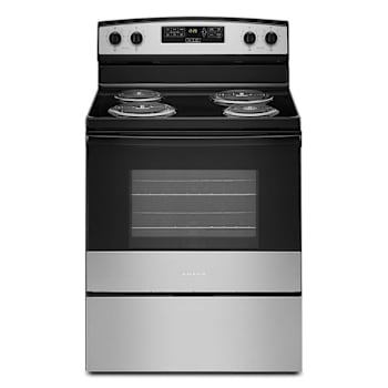 Amana 30 In. Electric Range With Bake Assist Temps In Stainless Steel