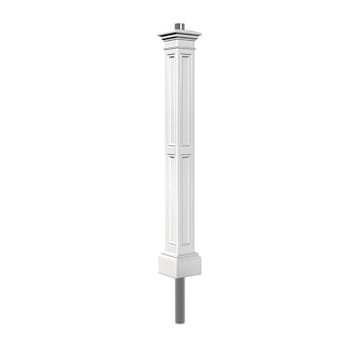 Image for Mayne Liberty Lamp Post -White W/Mount from HD Supply