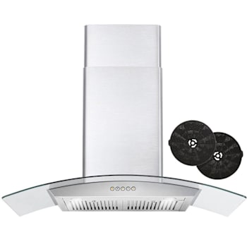 Image for Cosmo 36 In. Vista Collection 380 CFM Wall Mount Range Hood,cos-668a900-Dl from HD Supply