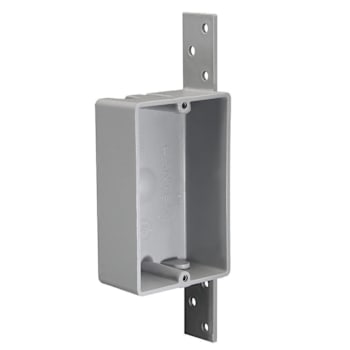 Image for Cantex Ez Box Shallow New Work Electrical Box With Bracket, 1-Gang, 8 Cu In from HD Supply