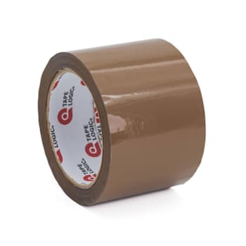 Box Partners 3" X 110 Yds. Tan Tape Logic #170 Acrylic Tape Cs Of 6