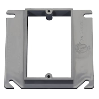 Cantex Ez Box Electrical Box Cover With 1/2" Rise, 1-Gang