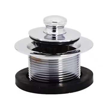 Image for Westbrass Bathtub Drain Plug 1-1/2 Pull/Drain Mechanism 3/8" Hole Brass-Chrome from HD Supply