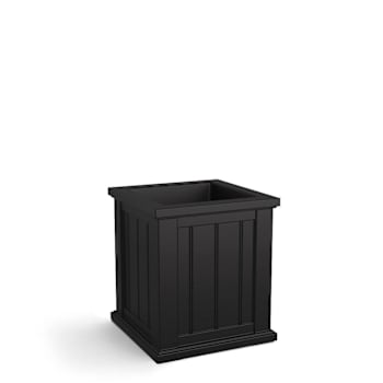 Mayne Cape Cod 16x16 Square Planter - Black
