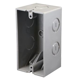 Image for Cantex Ez Box Handy Multi-Purpose Electrical Box, 1-Gang, 12 Cu In, Gray from HD Supply