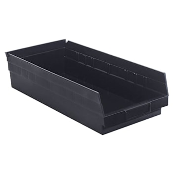 Image for Quantum Storage Systems Economy Shelf Bin, 17-7/8x8-3/8x4", Black, Case Of 10 from HD Supply