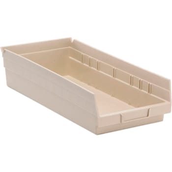 Image for Quantum Storage Systems Economy Shelf Bin, 17-7/8x8-3/8x4", Ivory, Case Of 10 from HD Supply