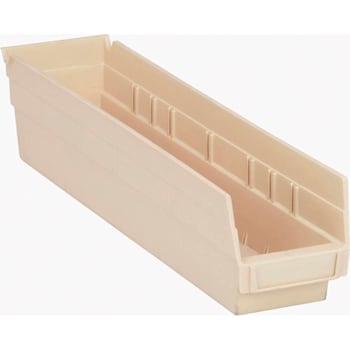Image for Quantum Storage Systems Economy Shelf Bin, 17-7/8x4-1/8x4", Ivory, Case Of 20 from HD Supply