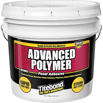 Titebond Advanced Polymer Panel Adhesive, 1/2 Gallon Pouches, Package Of 6