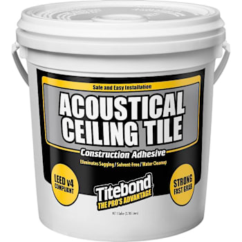 Titebond Acoustical Ceiling Tile Construction Adhesive, 1 Gallon, Package Of 2