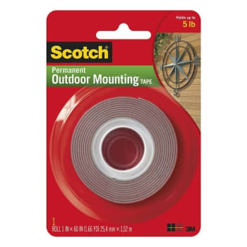Scotch® Double-Sided Permanent Heavy-Duty Outdoor Mounting Tape 1" X 60"