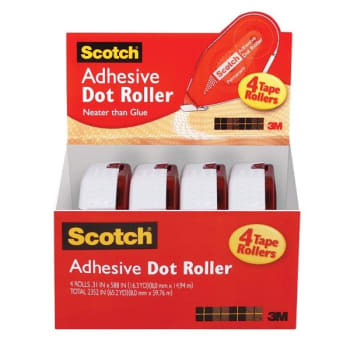 Image for Scotch® Double-Sided Adhesive Dot Roller, Pack Of 4 from HD Supply