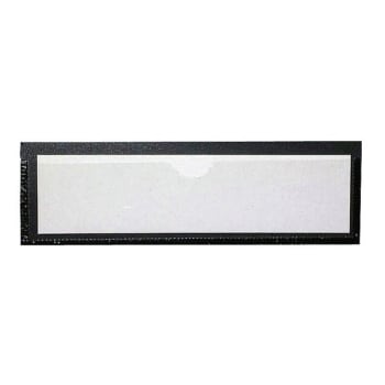 Tatco Black/White Magnetic Label Holder 1-3/8" X 4-3/8", Package Of 10