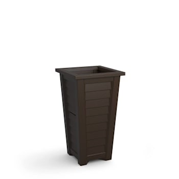 Mayne Lakeland 28 In. Tall Planter In Espresso