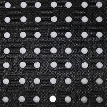 M+a Matting Comfort Station Max Mat With Holes Black 4' X 16.1'